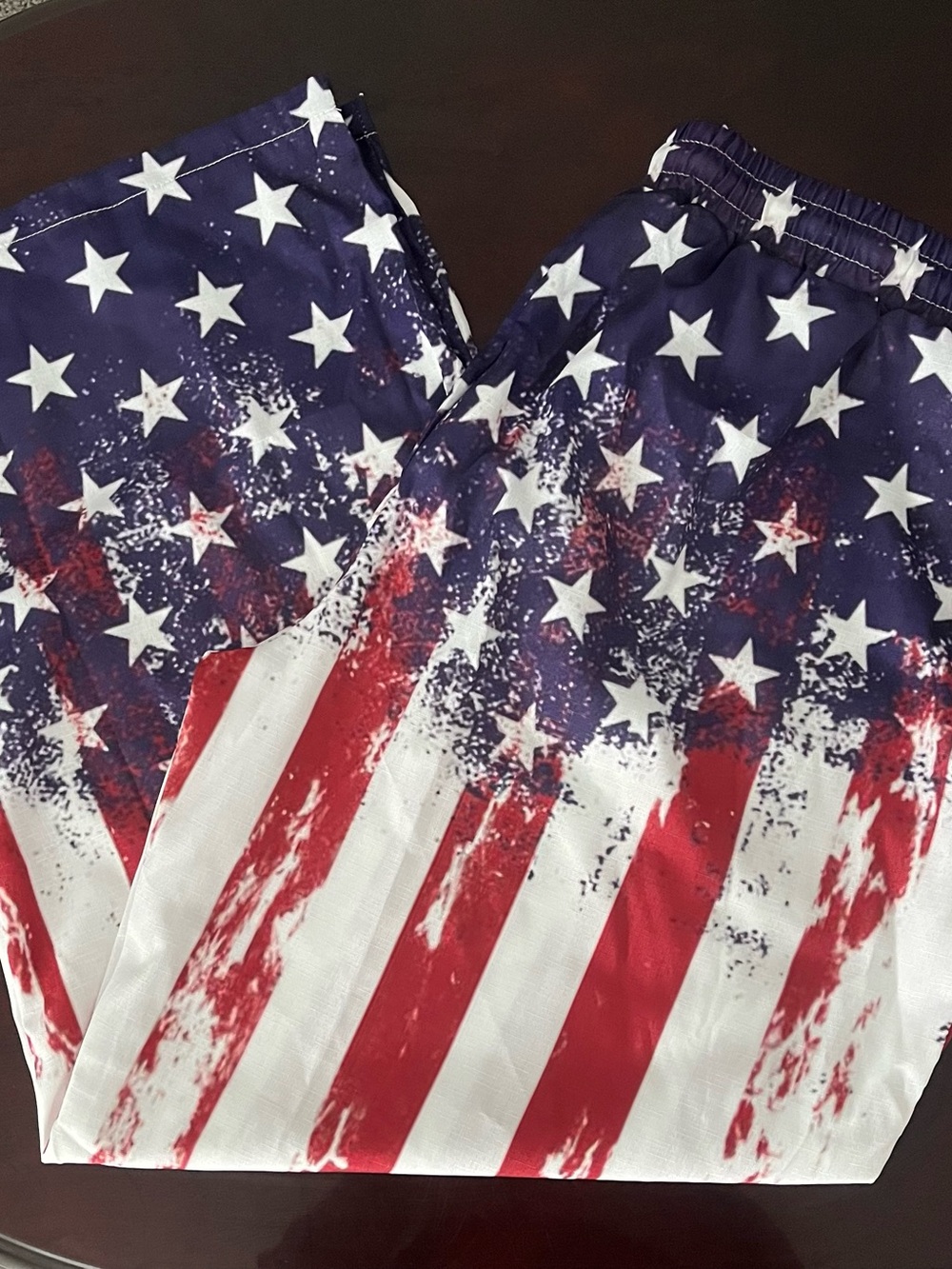 American Flag Print Men's Joggers - Red, White & Blue